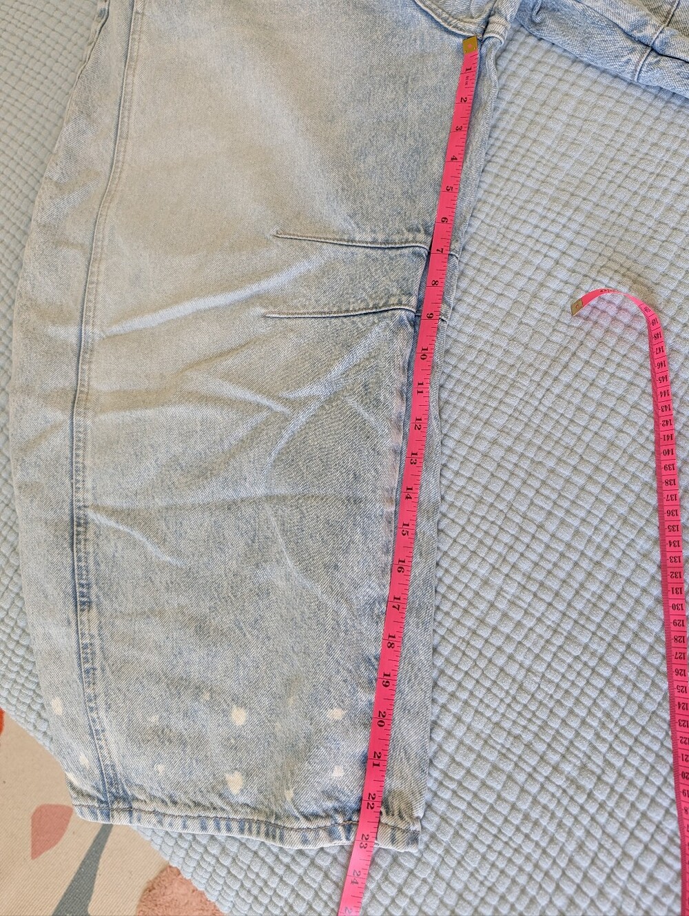 Free People Light Wash Wide Leg Barrel Jeans - Picture 5 of 6